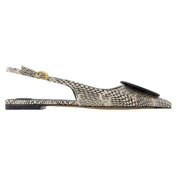 Duelo P Slingbacks - Jacquemus - Leather - Beige - Picture 1 of 2
